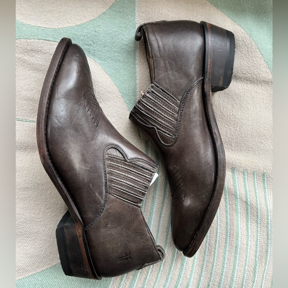 Frye Billy Shootie Dark Brown Boots Size 8.5